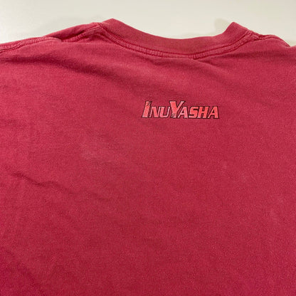 Vintage Inuyasha T-Shirt Red Anime Manga 2003