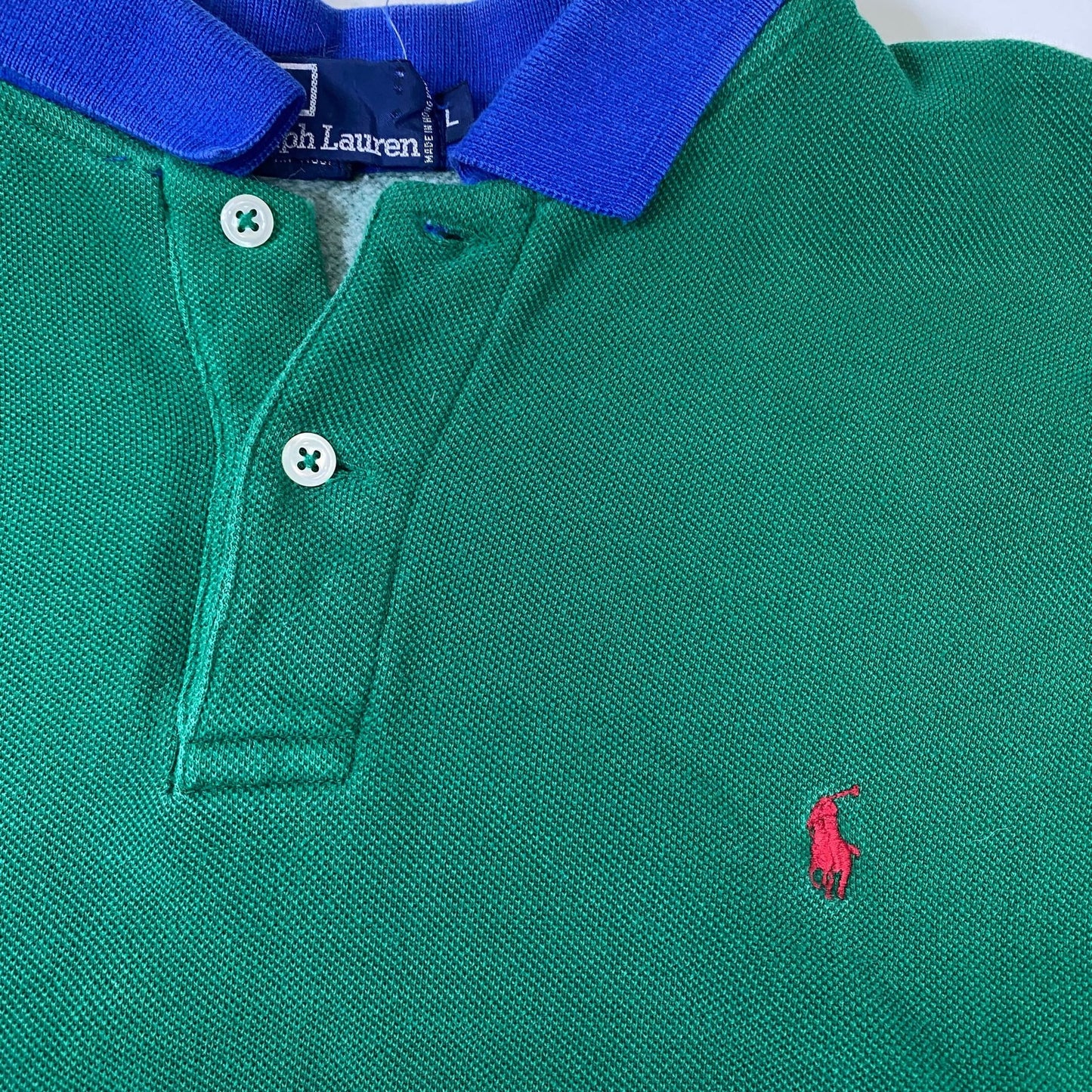 Polo Ralph Lauren Men's Rugby Terry Shirt Sapphire Star Multi Striped Relaxed