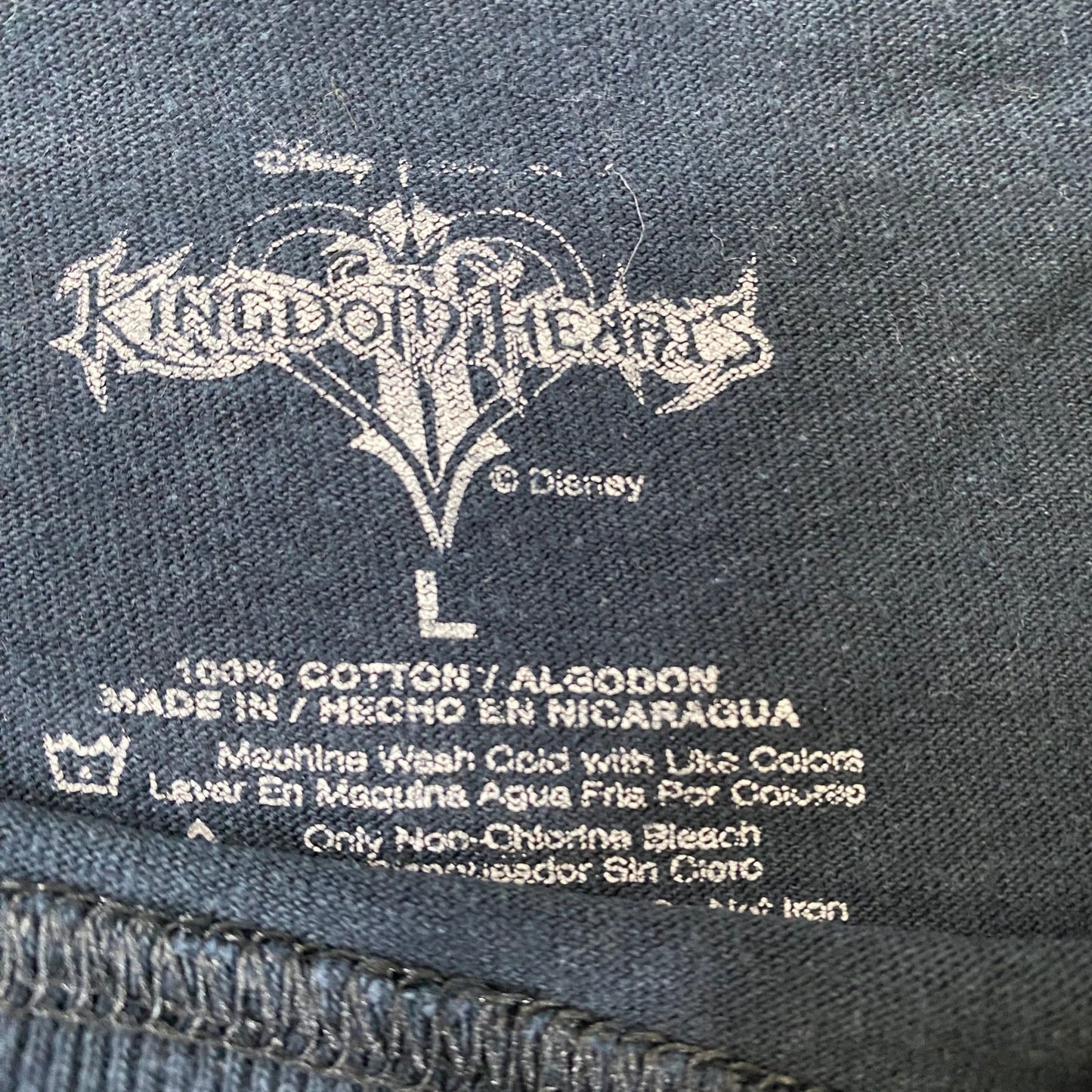 Vintage Kingdom Hearts Men's Black Graphic T-Shirt