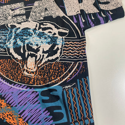 Vintage 90s Chicago Bears Magic Johnson T's All Over Print T-Shirt