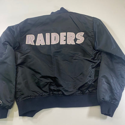Vintage Starter Oakland Raiders Satin Bomber Jacket