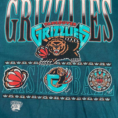 Vintage 1994 Vancouver Grizzlies Nutmeg Mills T-Shirt NBA