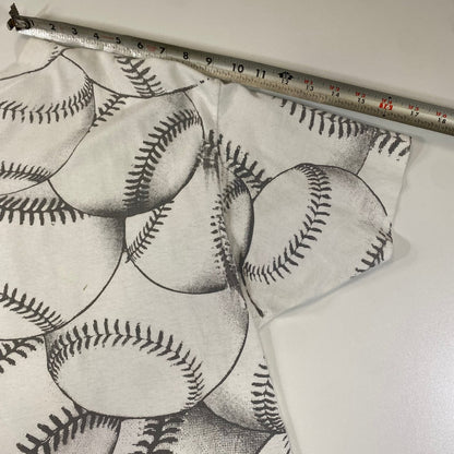 Vintage 1990s Looney Tunes Taz Chicago White Sox All Over Print T-shirt