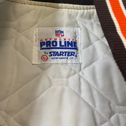 Vintage Cleveland Browns Chalk Line Satin Bomber Jacket