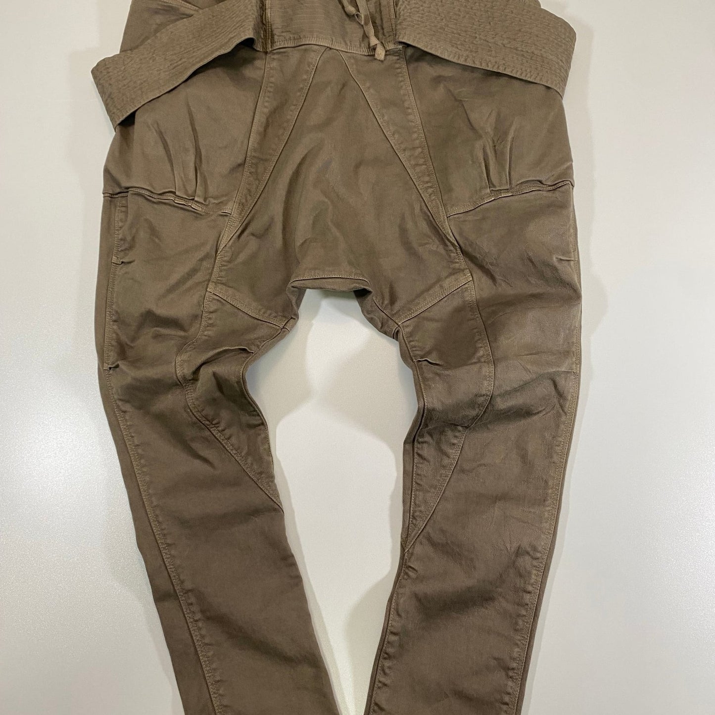 Kapital X Kapital Kountry Kapital Drop Crotch Pants In beige/olive green