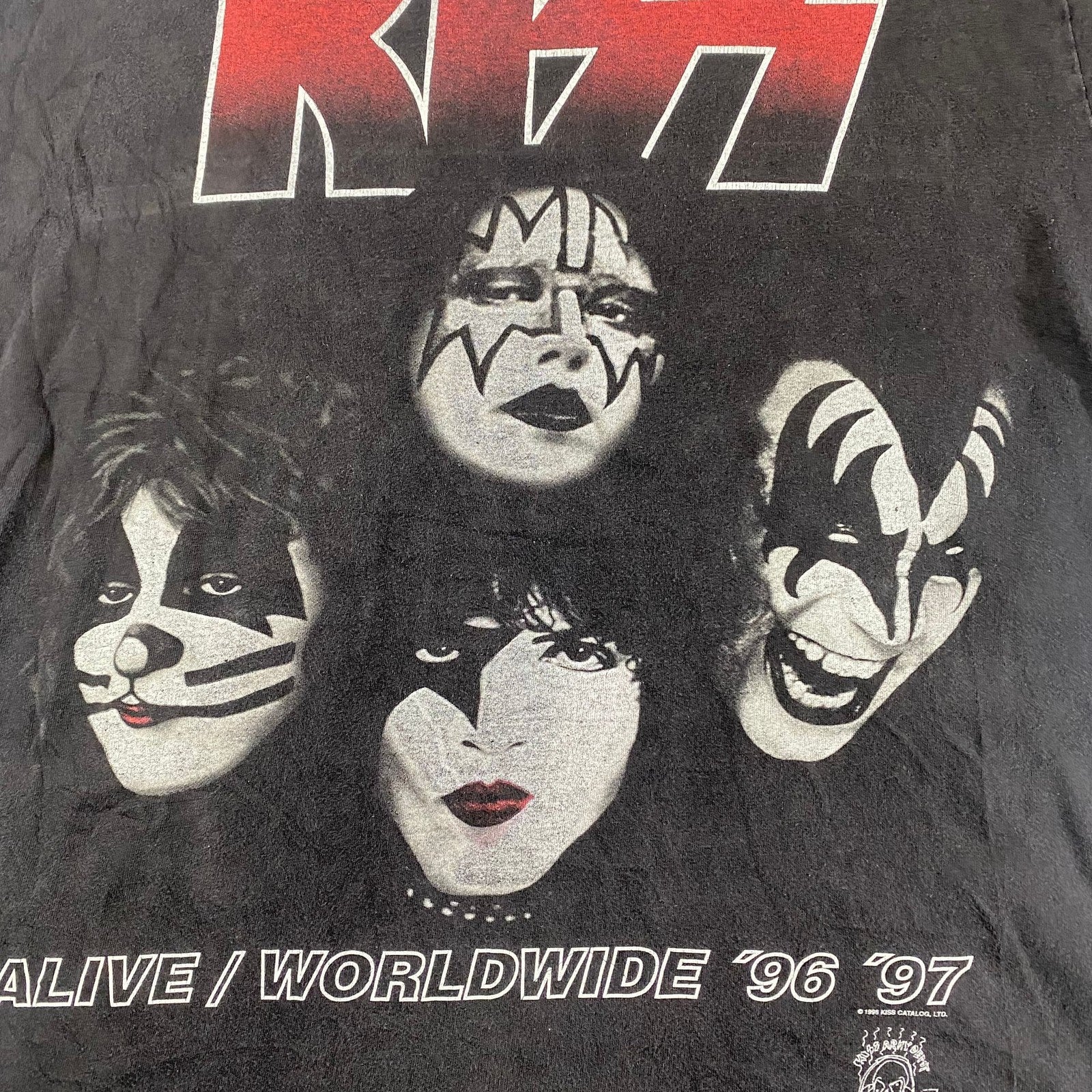 Vintage KISS Alive Worldwide 1996-1997 Tour Band T-Shirt