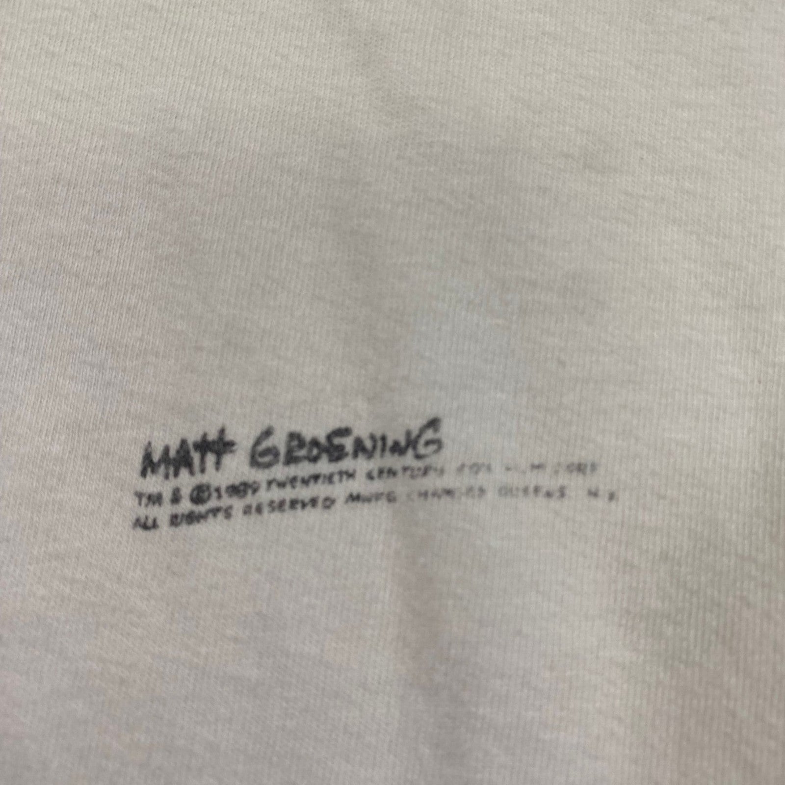 Vintage 1990 Bart Simpson "Who The Hell Are You?" T-Shirt Size L