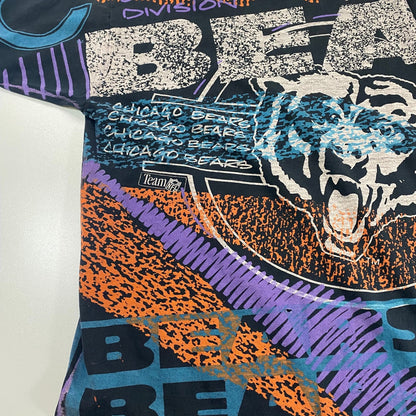 Vintage 90s Chicago Bears Magic Johnson T's All Over Print T-Shirt