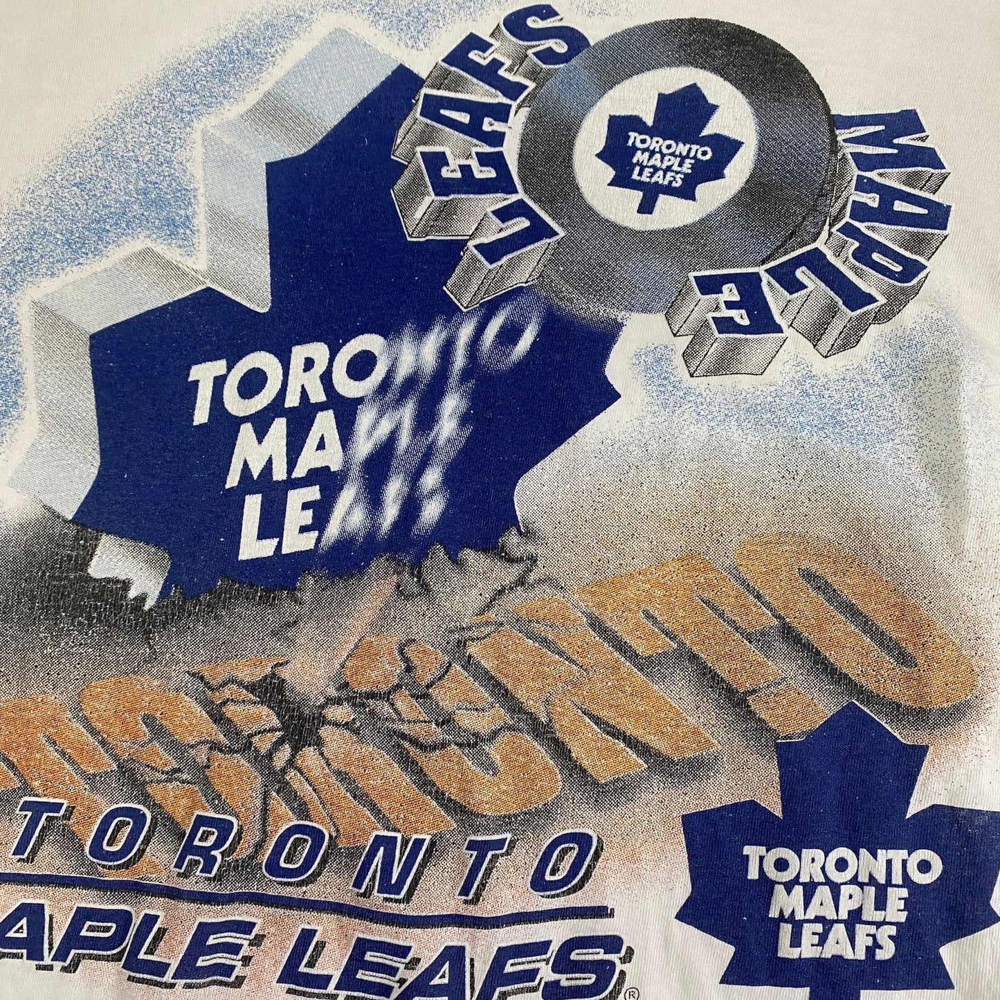 Vintage Toronto Maple Leafs NHL T-Shirt Single Stitch Made in USA