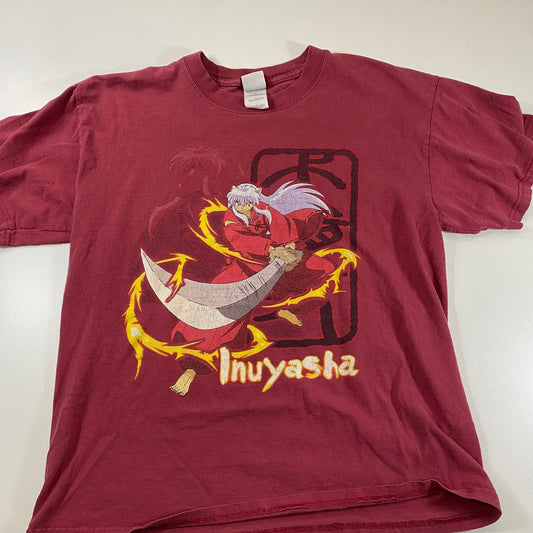 Vintage Inuyasha T-Shirt Red Anime Manga 2003