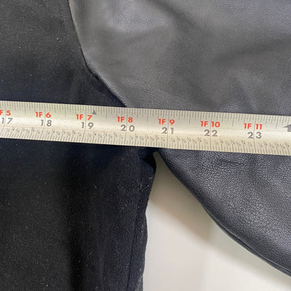 Rocawear Varsity Bomber Rare Jacket Black Wool Y2K