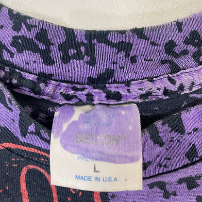 Vintage 90s Michael Jordan Chicago Bulls Magic Johnson All Over Print T-Shirt