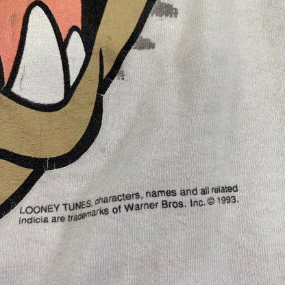 Vintage 1990s Looney Tunes Taz Chicago White Sox All Over Print T-shirt