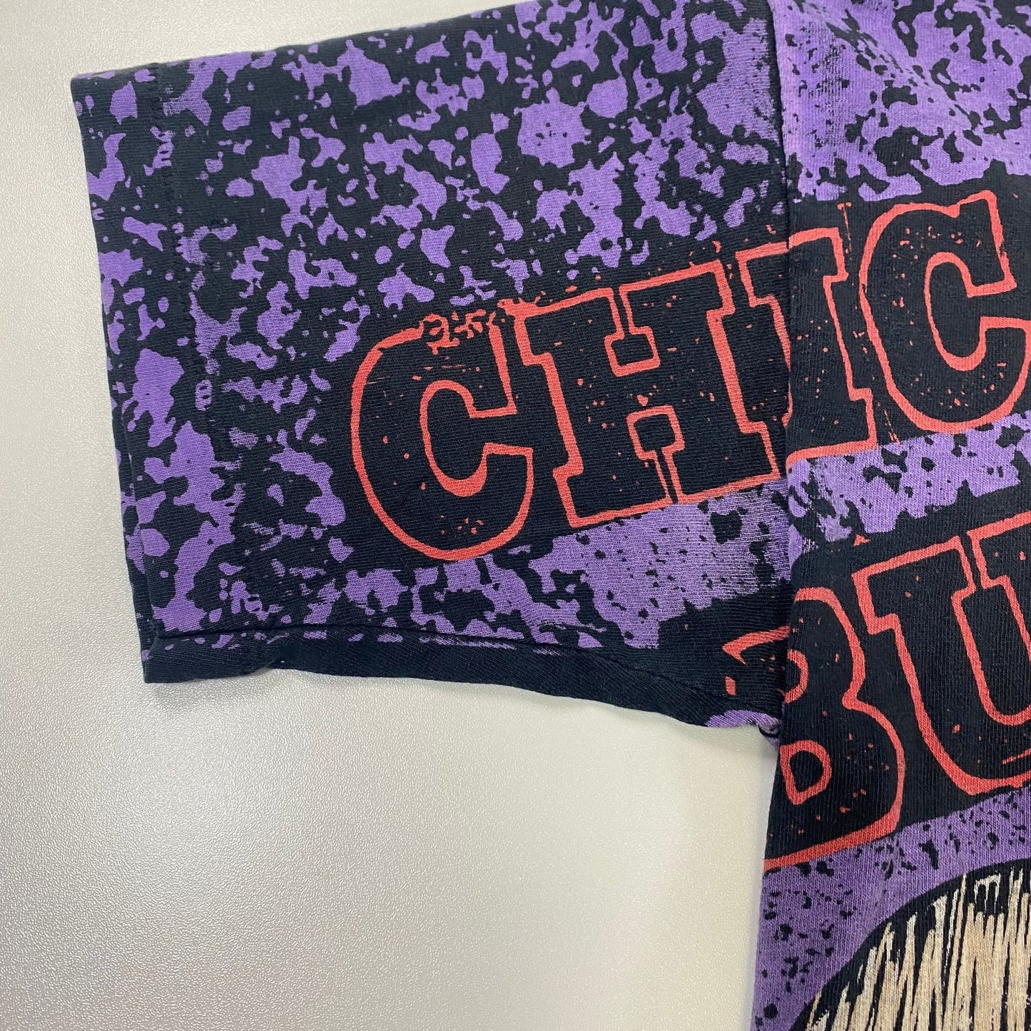 Vintage 90s Michael Jordan Chicago Bulls Magic Johnson All Over Print T-Shirt