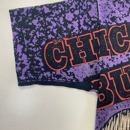 Vintage 90s Michael Jordan Chicago Bulls Magic Johnson All Over Print T-Shirt