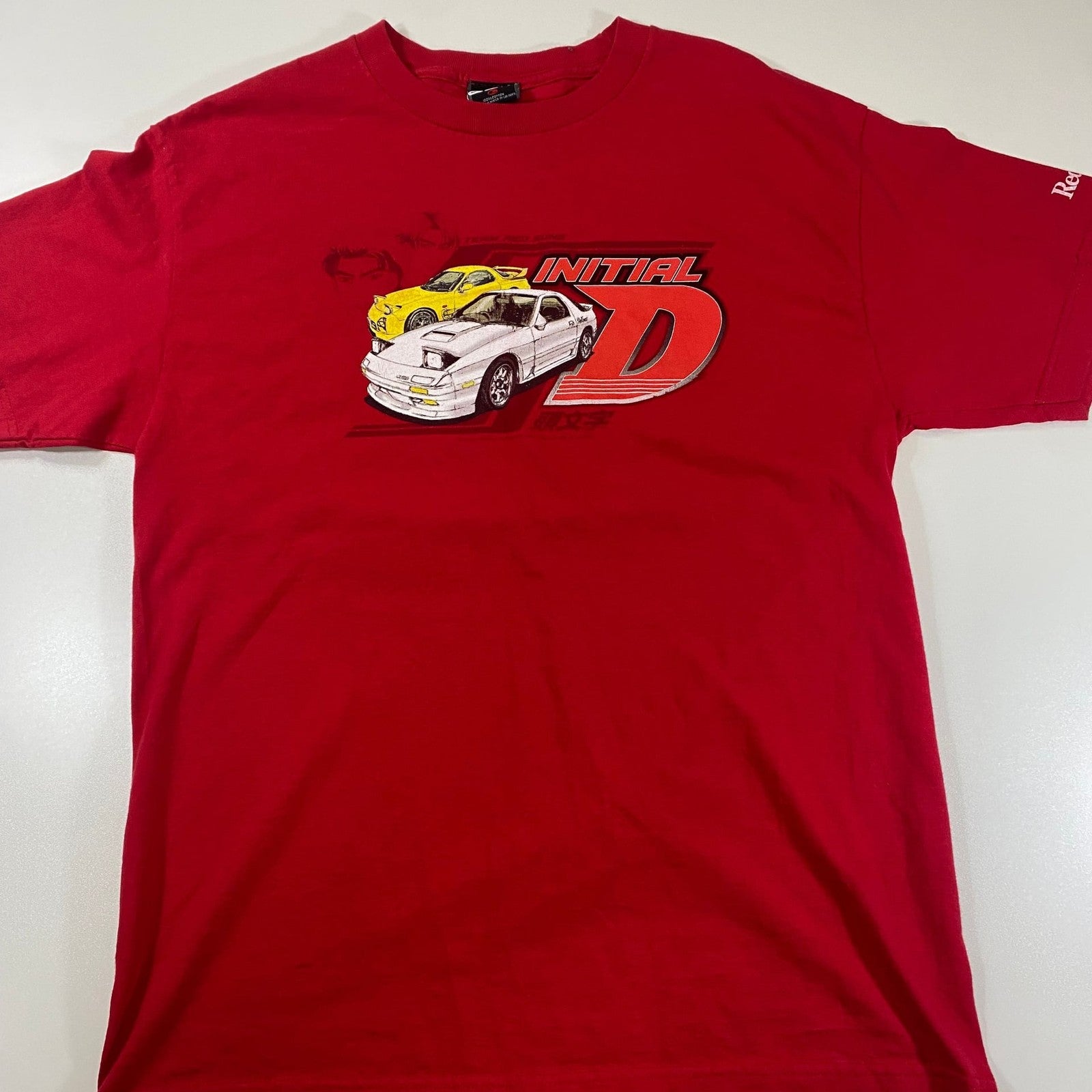Initial D RedSuns Original ODM Tag Takahashi Rotary T-Shirt