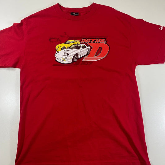 Initial D RedSuns Original ODM Tag Takahashi Rotary T-Shirt