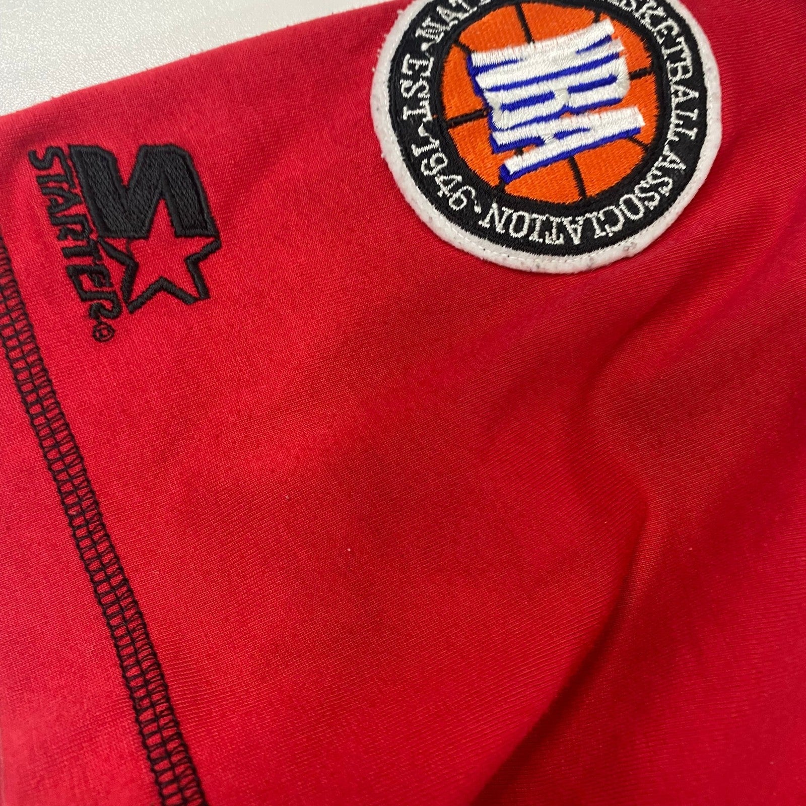 Vintage Starter NBA Chicago Bulls Baseball Jersey Stitched Shirt Size L