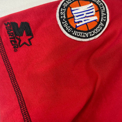 Vintage Starter NBA Chicago Bulls Baseball Jersey Stitched Shirt Size L