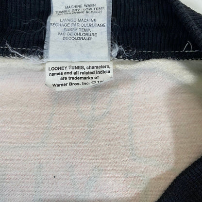 Vintage Looney Tunes Tasmanian Devil Terrycloth Varsity Baseball Jacket