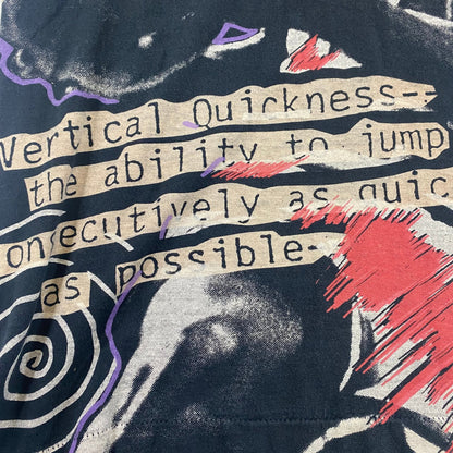 Vintage 90s Michael Jordan Chicago Bulls Magic Johnson All Over Print T-Shirt