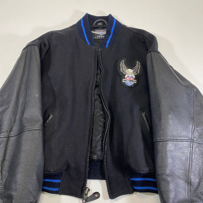VTG Harley Davidson Motorcycles x Jamie Sadock - L- Leather Jacket Bomber Wool