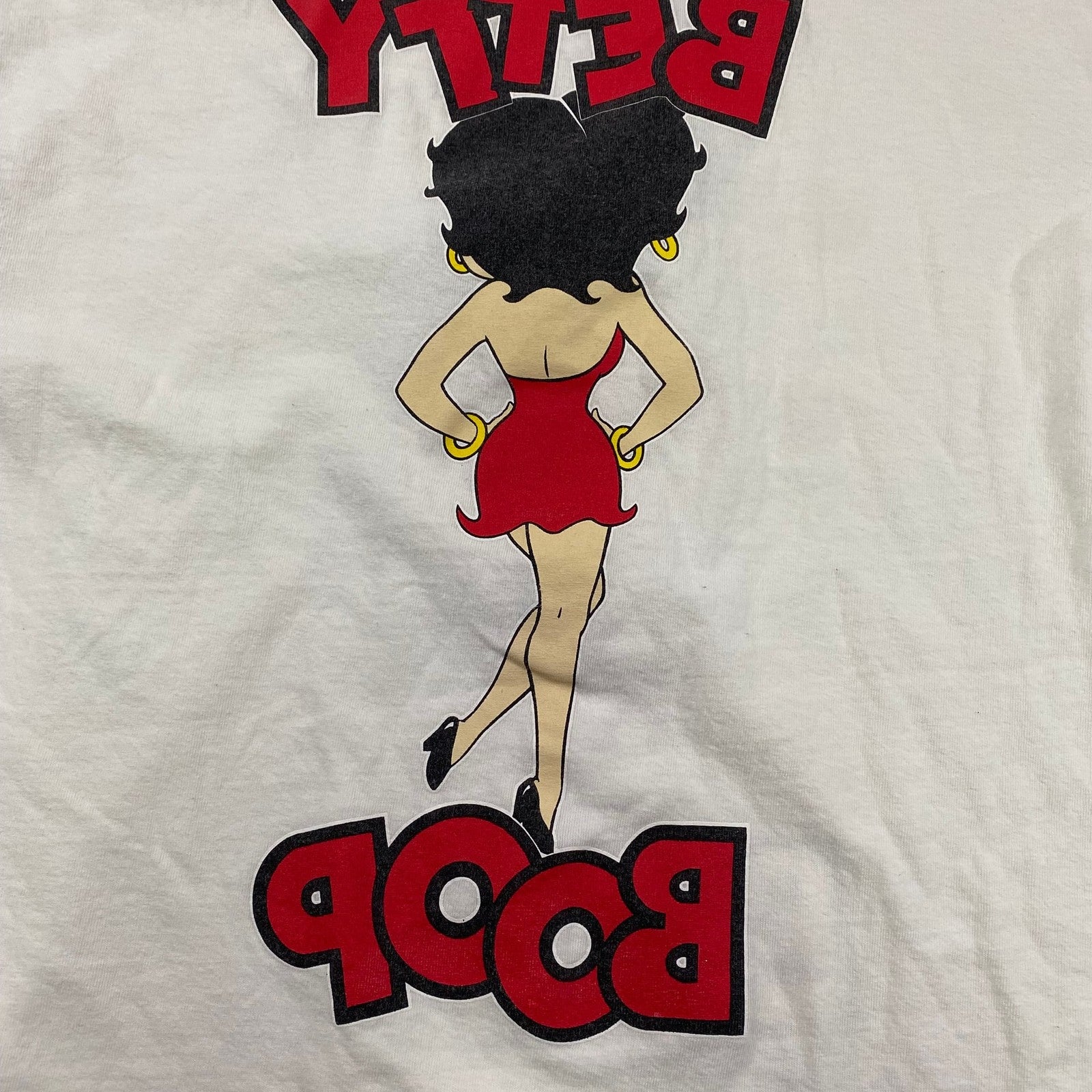 Betty Boop Vintage 1988 White T-shirt Front and Back Print
