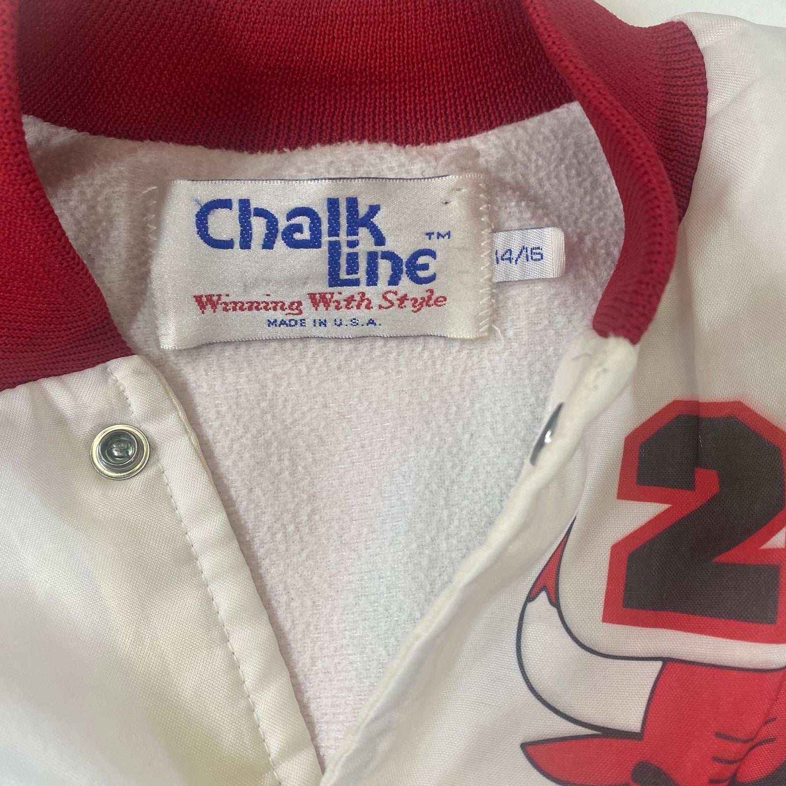 Vintage 90s Chalk Line Michael Jordan Chicago Bulls Fanimation Jacket