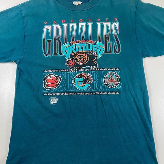 Vintage 1994 Vancouver Grizzlies Nutmeg Mills T-Shirt NBA
