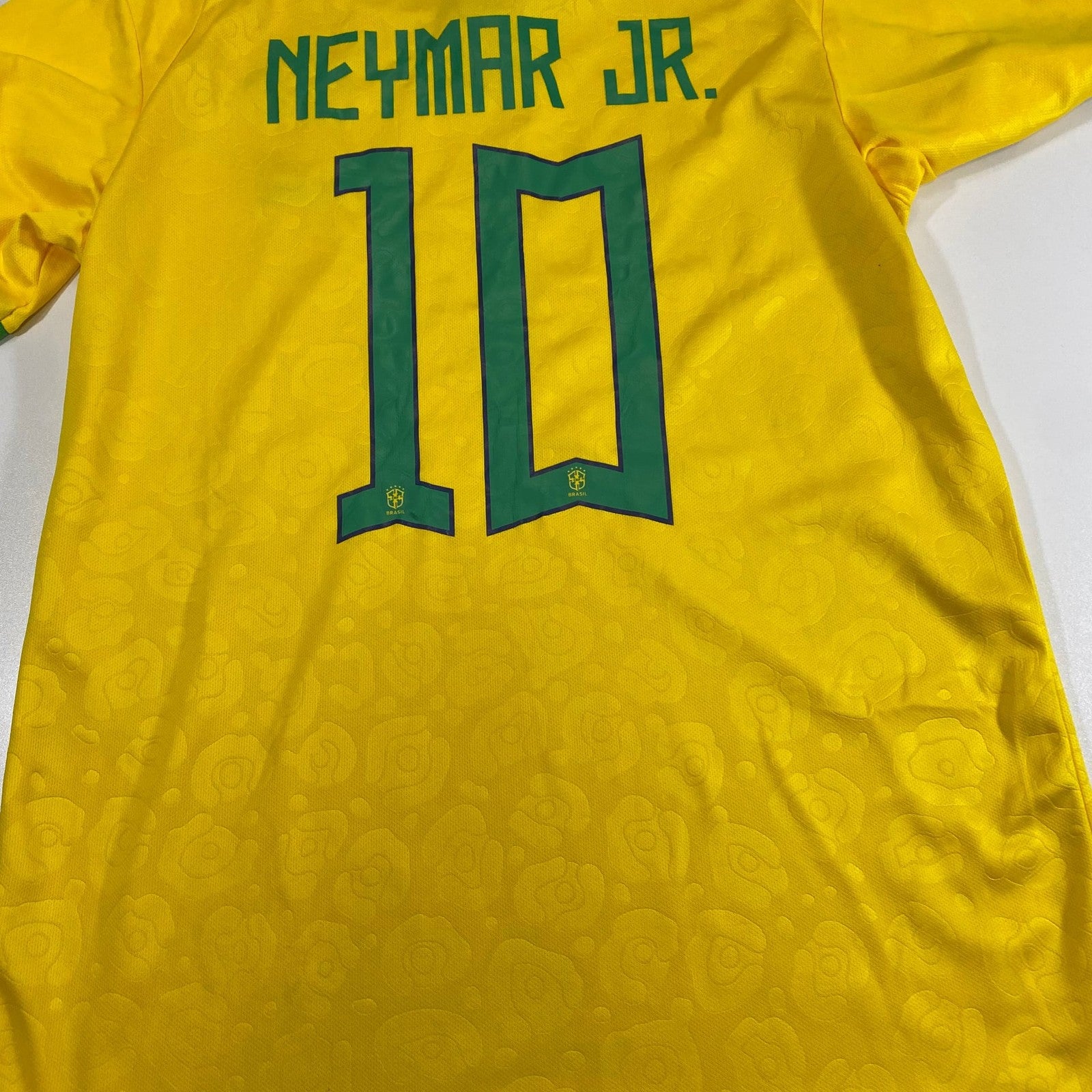 Neymar Jr. #10 Brazil 2022 World Cup Soccer Jersey