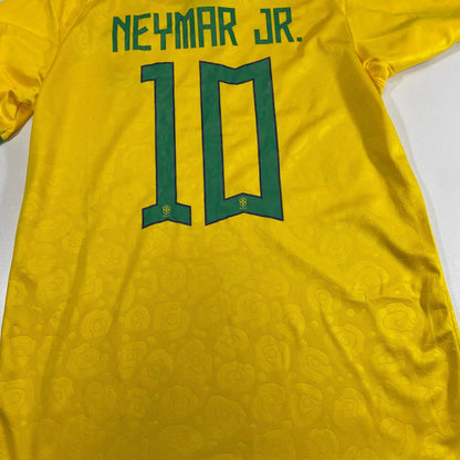 Neymar Jr. #10 Brazil 2022 World Cup Soccer Jersey