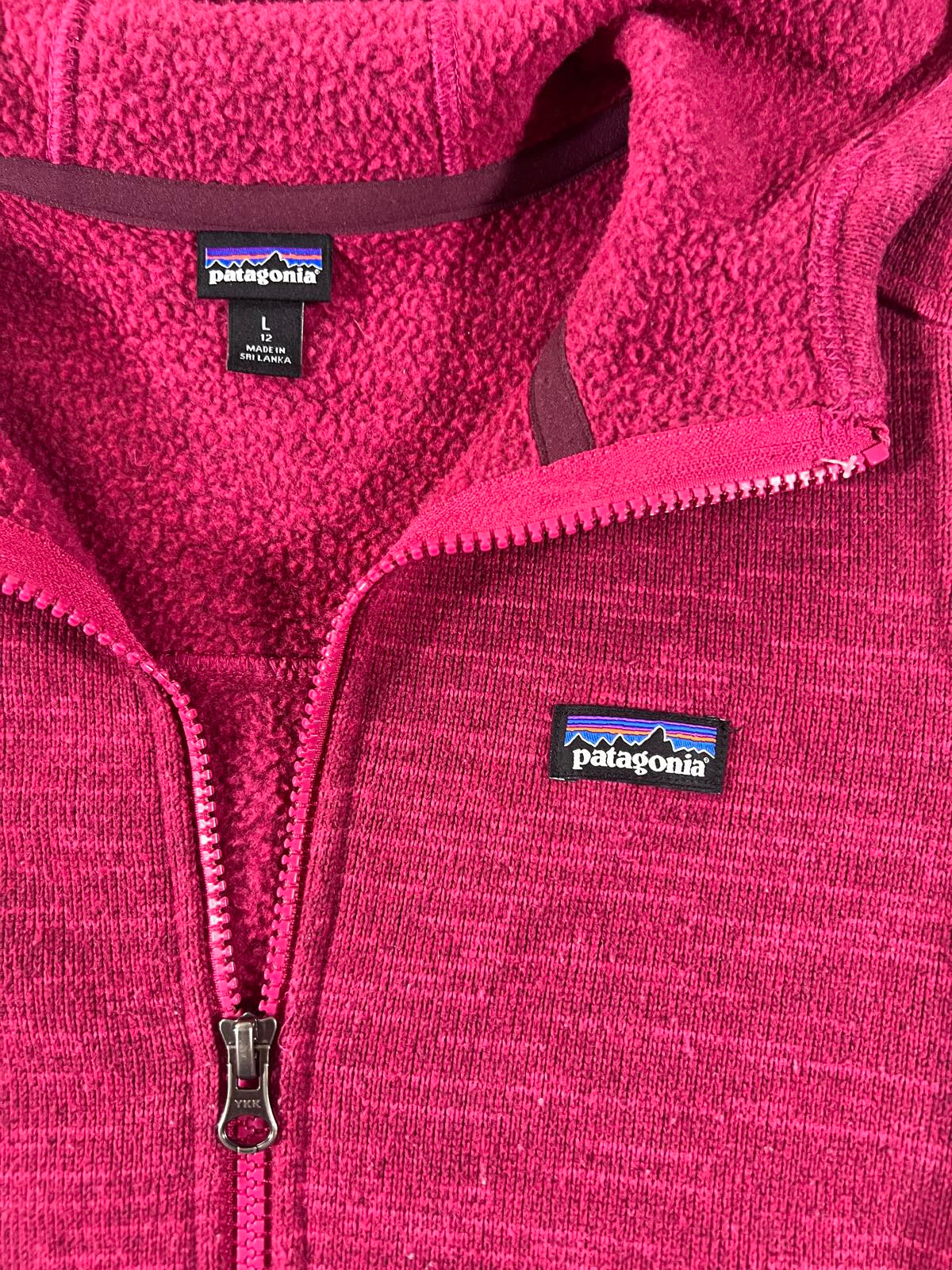 Patagonia Youth Large Fleece Zip-Up Hoodie Jacket Youth L