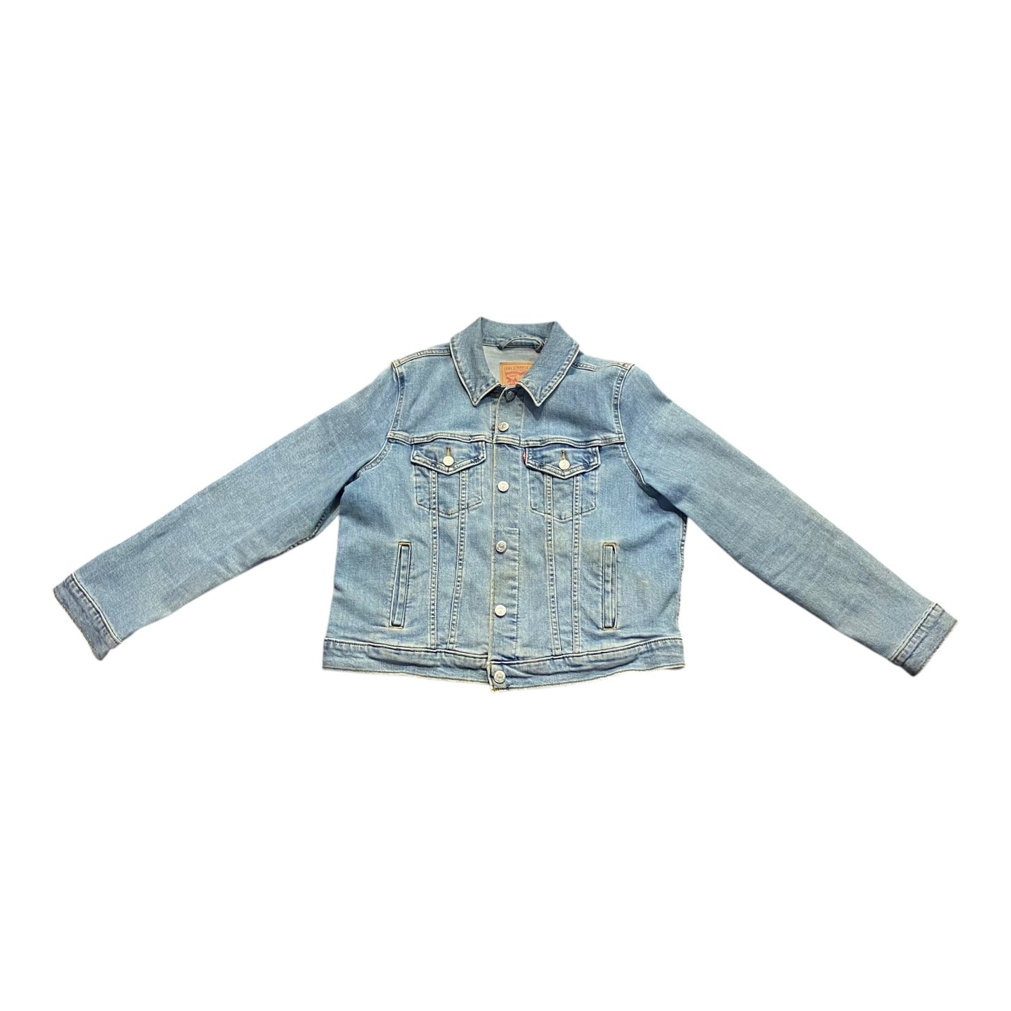 Levi Strauss & Co. Classic Denim Trucker Jacket Metal Button Up Pockets