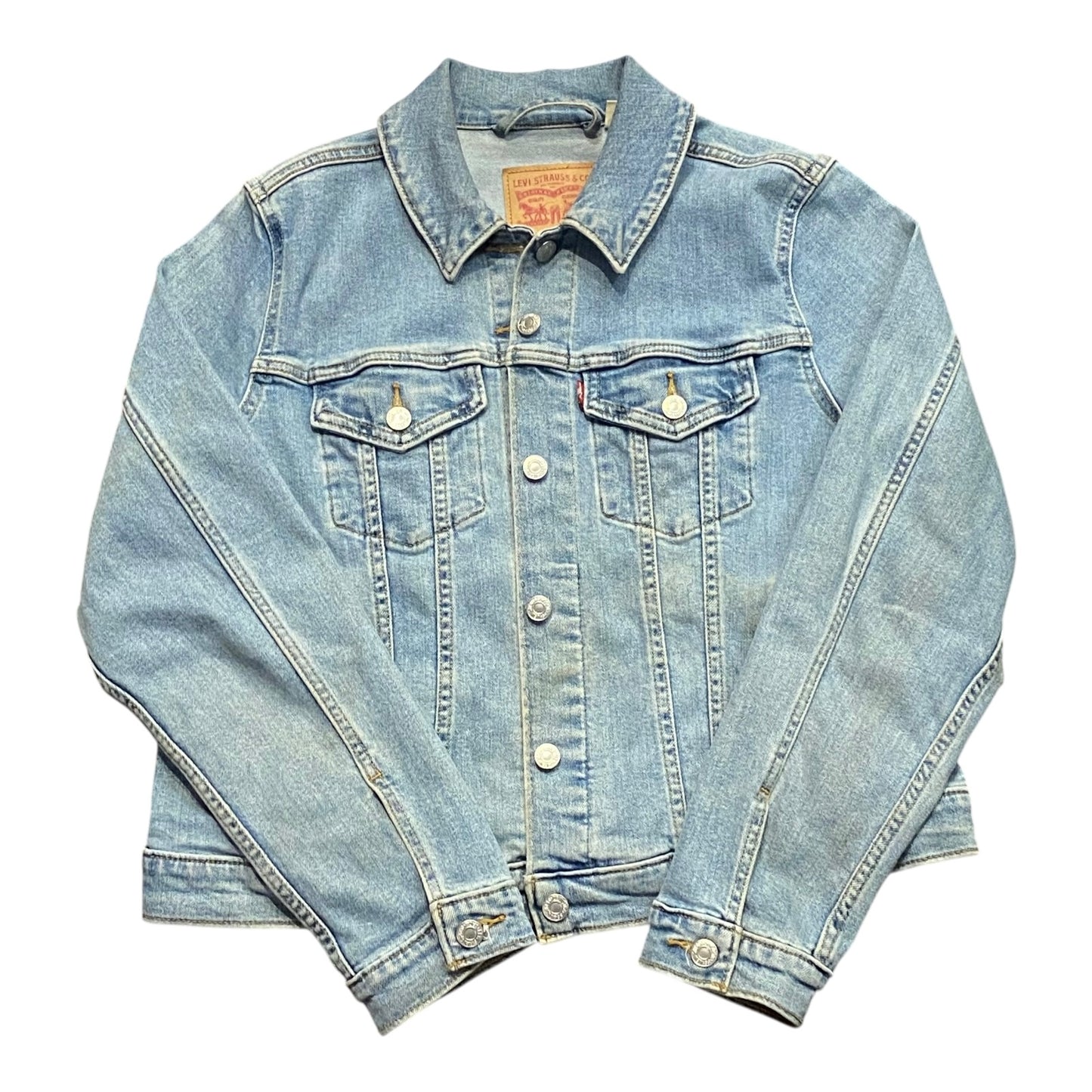 Levi Strauss & Co. Classic Denim Trucker Jacket Metal Button Up Pockets