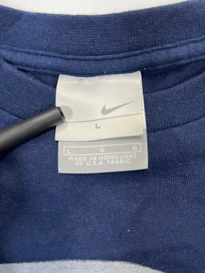 Vintage Nike Basketball Graphic T-Shirt Large Navy Blue