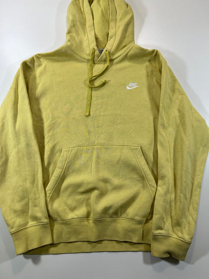 Nike Men's Medium Yellow Hoodie Sweatshirt