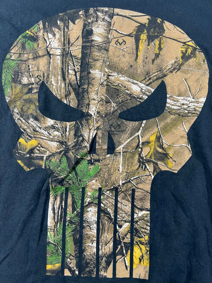 Marvel XL Punisher Real Tree camo Black Graphic T-Shirt