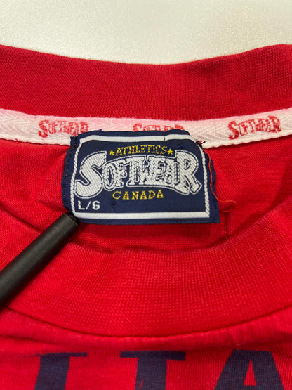 Vintage Ottawa Rough Riders Red Graphic T-Shirt Large