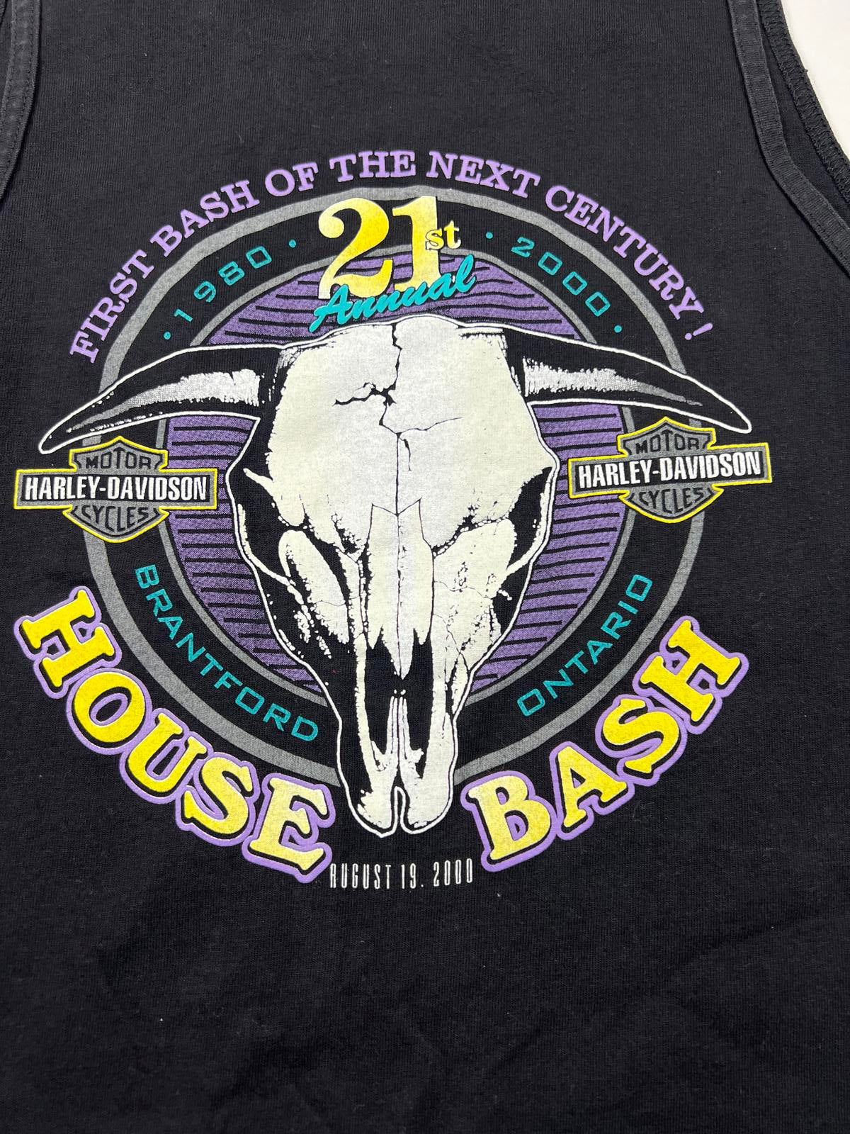 Harley-Davidson House Bash 2000 Black Tank Top