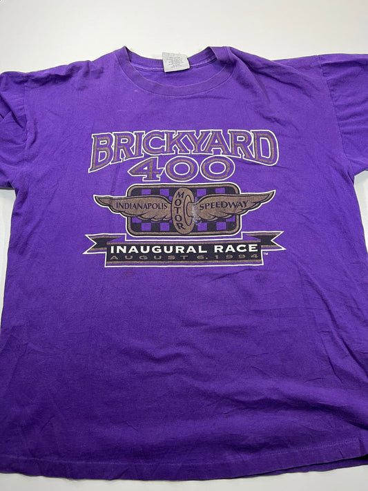 Brickyard 400 Indianapolis Speedway Race T-Shirt XL Purple