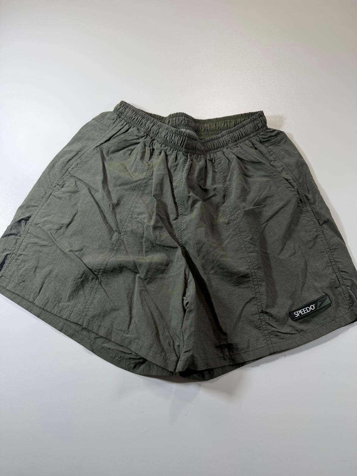 Speedo Olive Green Swim Shorts XS