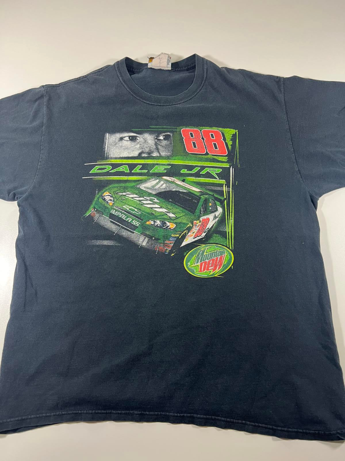 Vintage Dale Jr. #88 Mountain Dew Racing T-Shirt