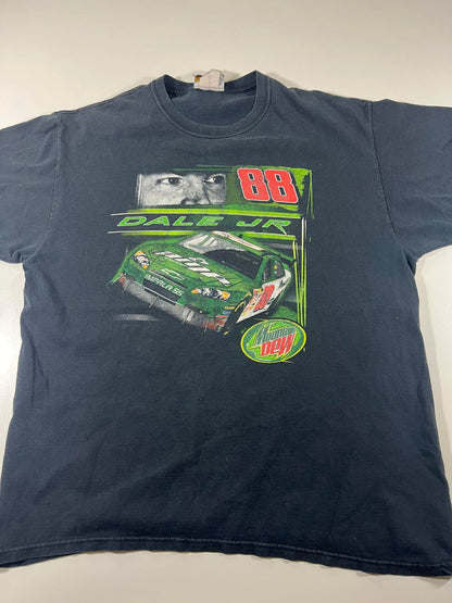 Vintage Dale Jr. #88 Mountain Dew Racing T-Shirt