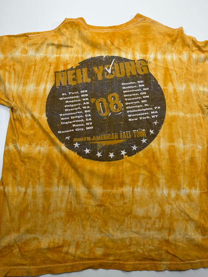 Vintage Neil Young 2008 NA Fall Tour Tie-Dye T-Shirt