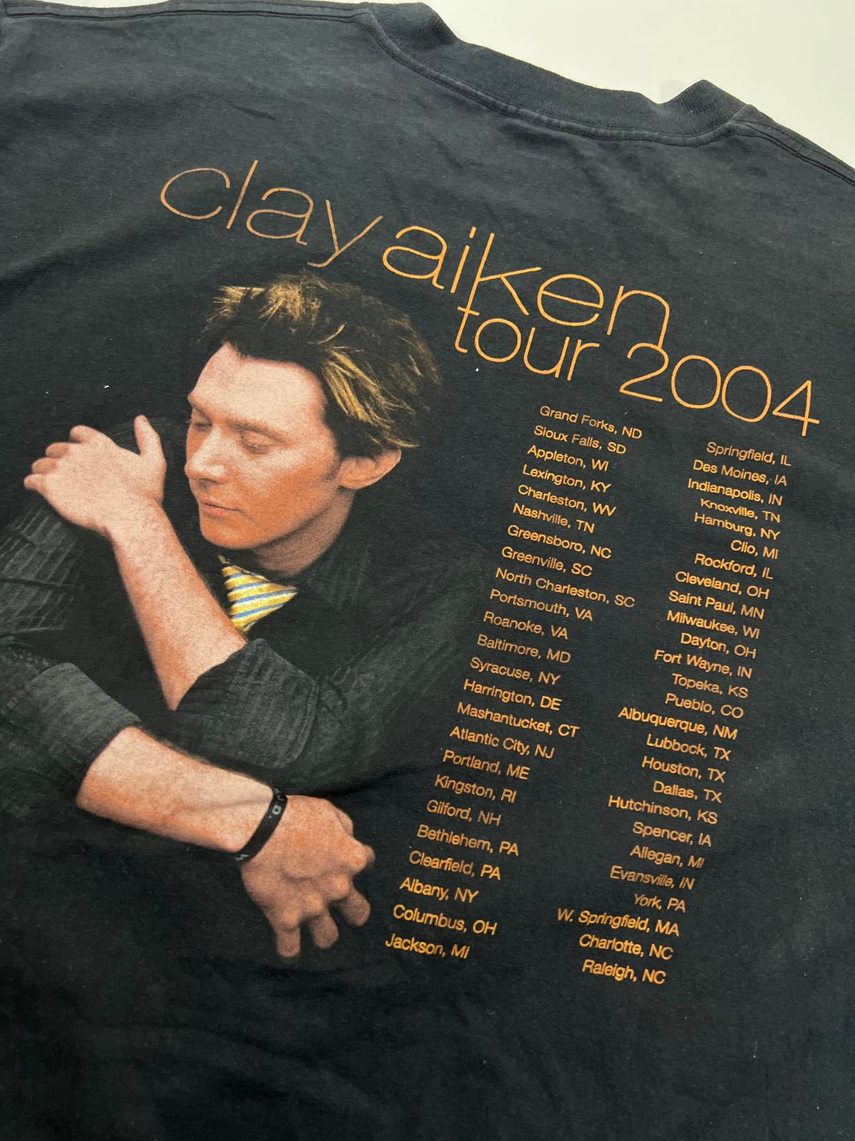 Clay Aiken Vintage Black Graphic T-Shirt