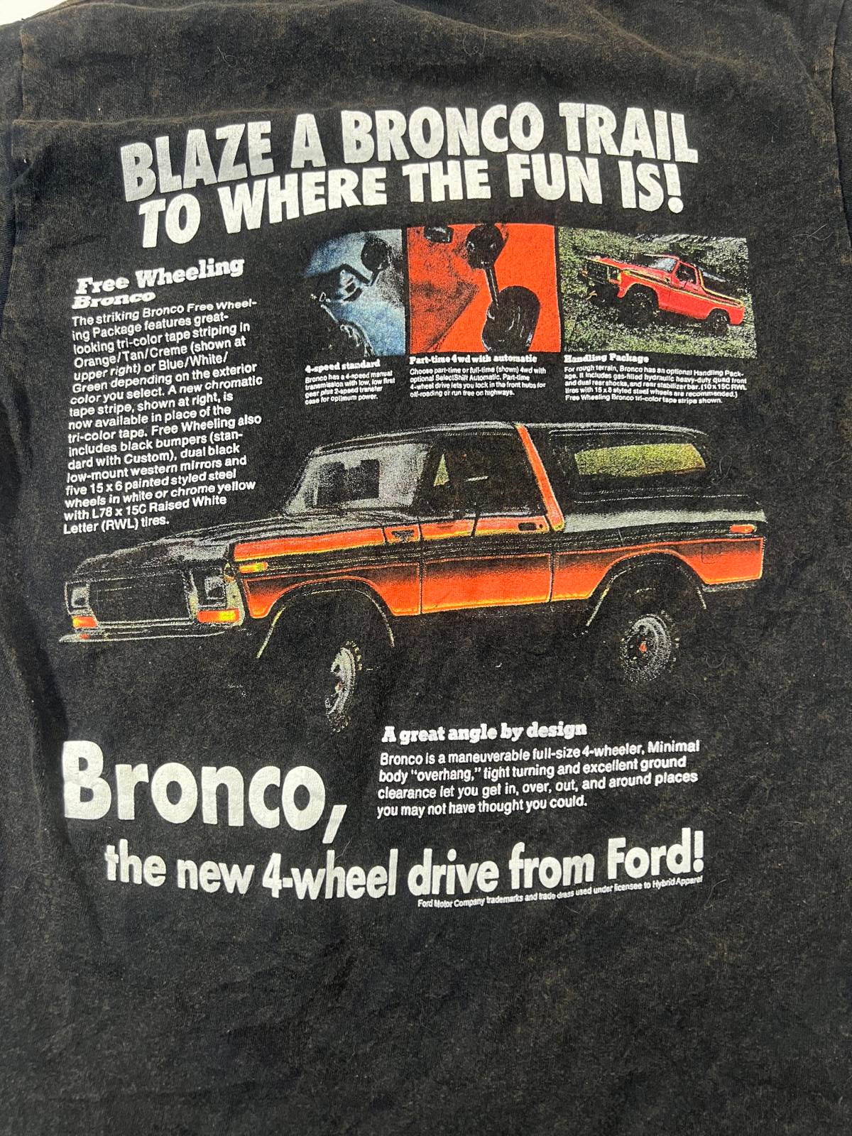 Ford Bronco Official Licensed Hybrid Apparel T-Shirt