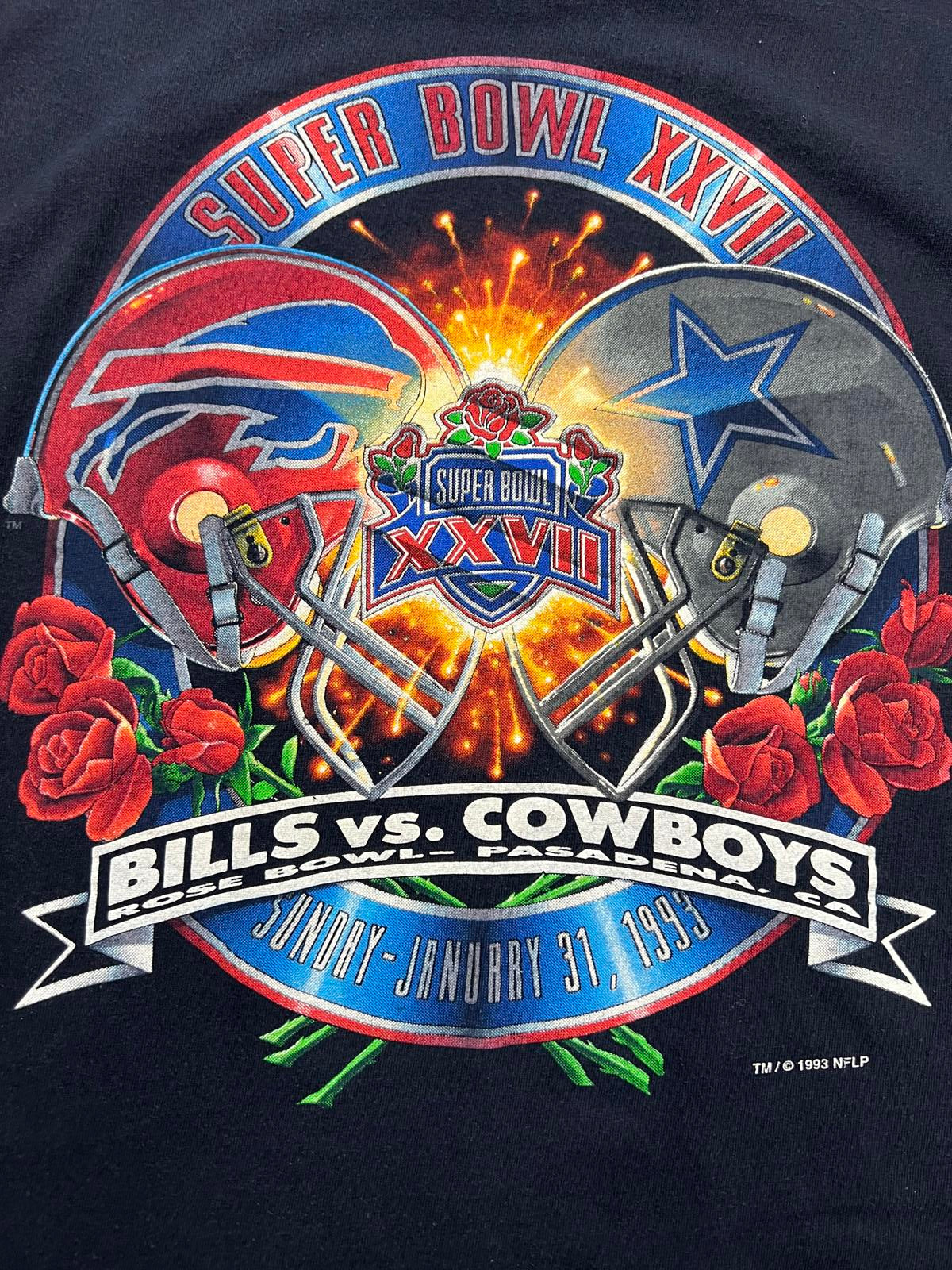 Vintage Super Bowl XXVII Bills vs Cowboys T-Shirt