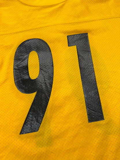 Nike NFL Yellow Football Jersey Number 91 Size 54