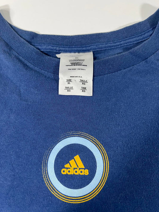 Adidas Blue Logo T-Shirt Size XL