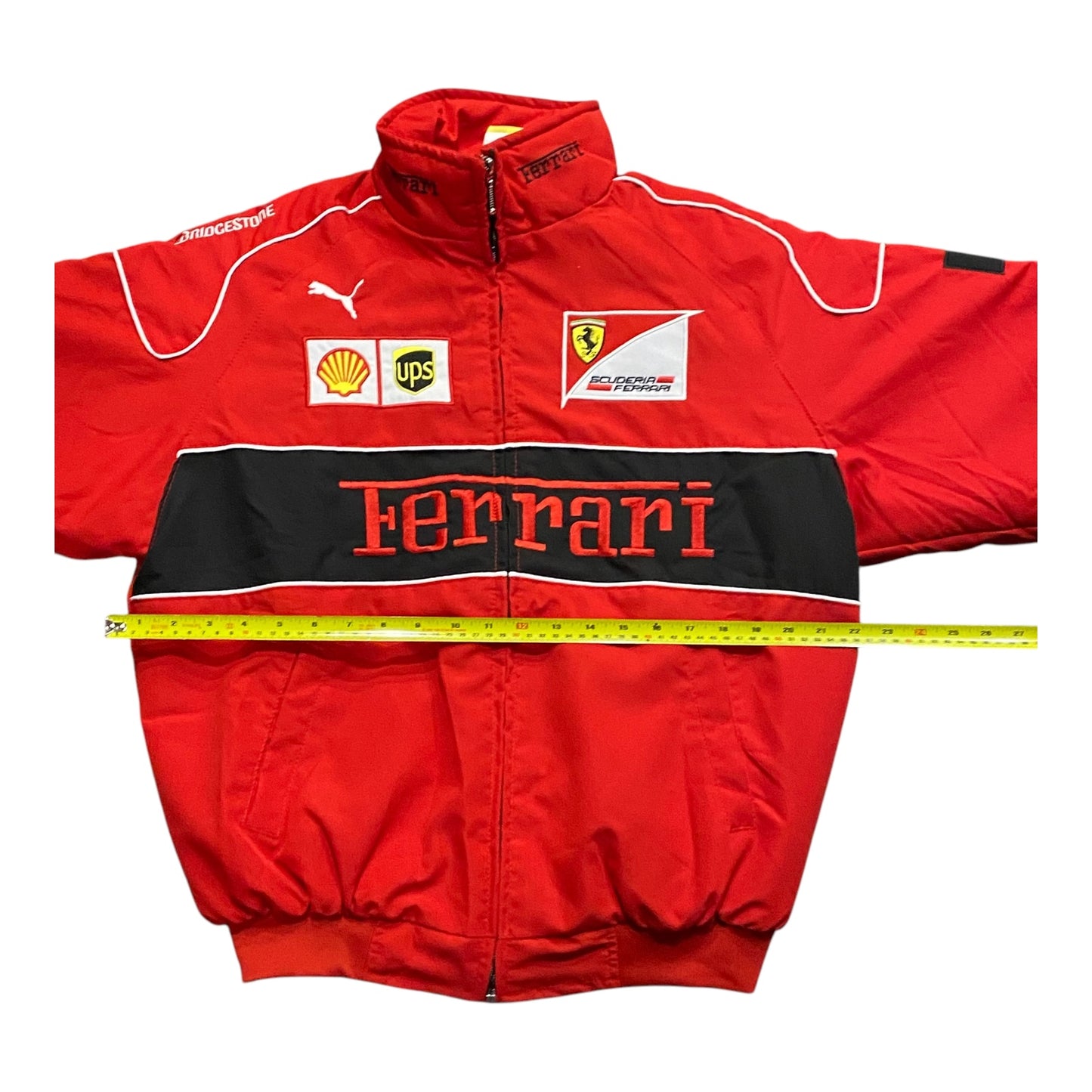 FERRARI Black Embroidery EXCLUSIVE JACKET suit F1 Team Racing